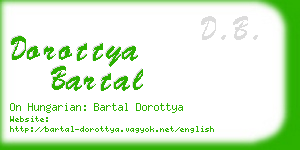 dorottya bartal business card